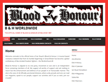 Tablet Screenshot of bloodandhonourworldwide.co.uk